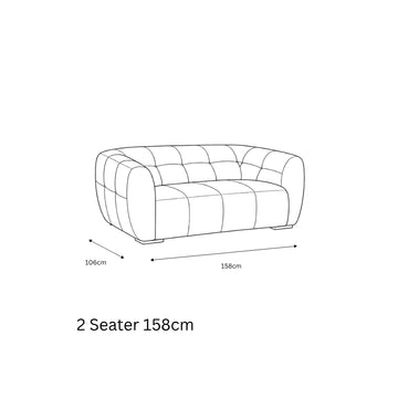 2 Seater 158cm
