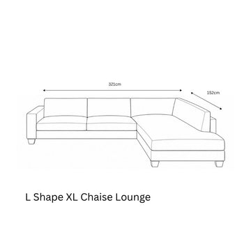 L Shape XL Chaise Longue