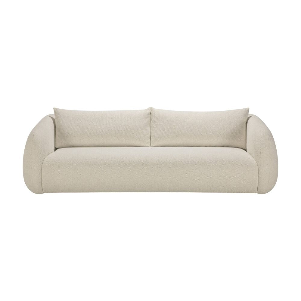 Ethnicraft Contour 3 Seater Sofa – Curved Solid Wood Frame Sofa, Organic Shape & Minimalist Profile