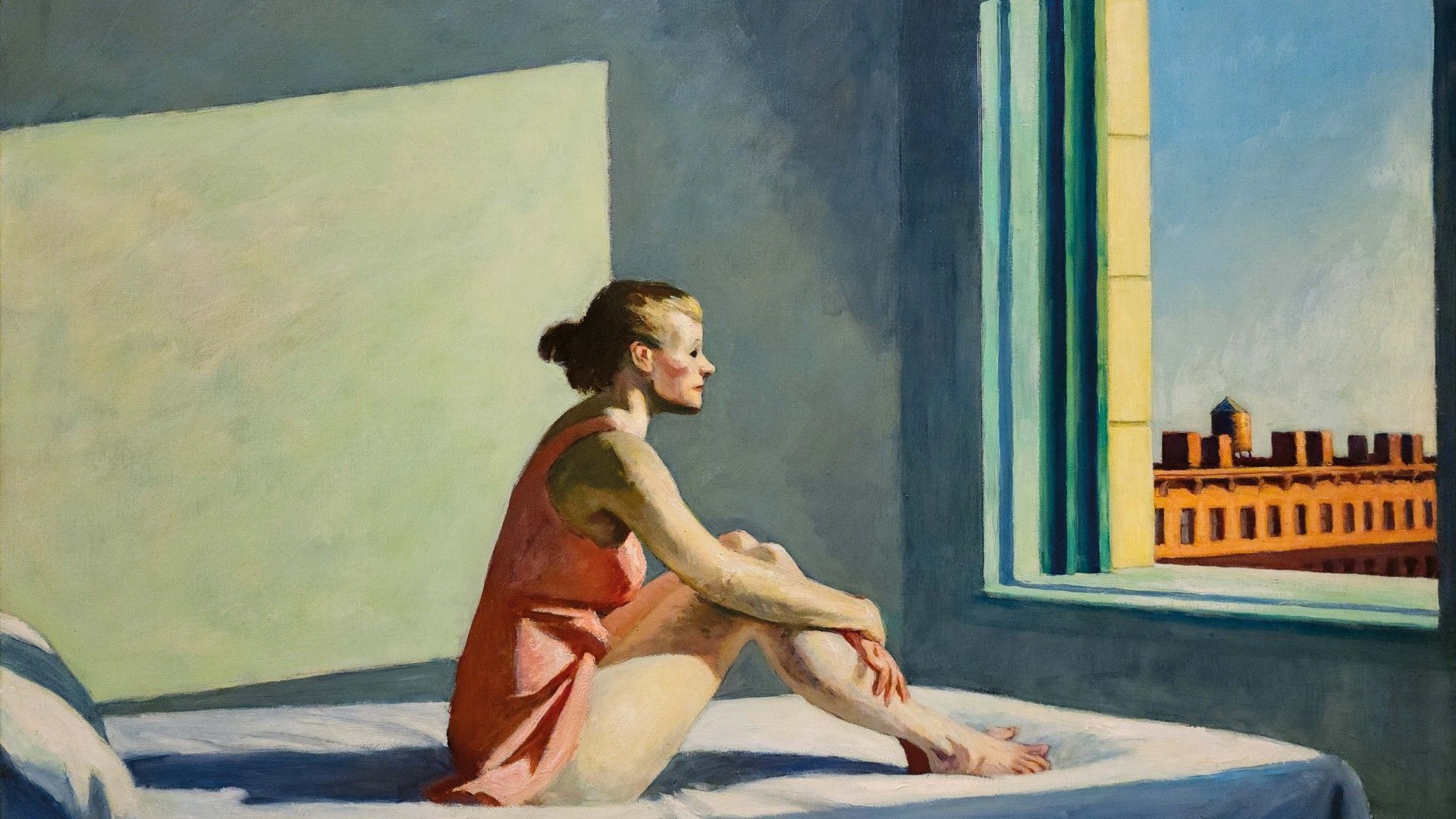  &ldquo;Morning Sun&rdquo;. 
The 1952 painting by Edward Hopper, held at the Columbus Museum of Art in Columbus, Ohio, United States. 