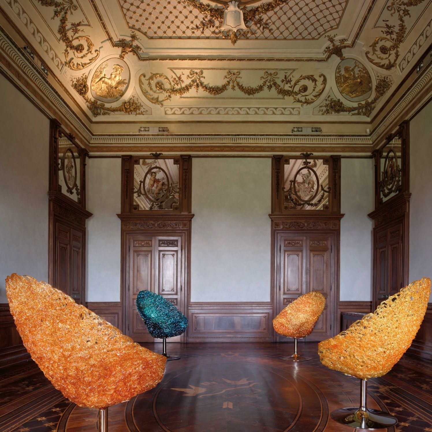   Margherita &nbsp;in der Wohnung der Deutschlands Kaiser im Schlafzimmer der Kaiserin Augusta Vittoria. 