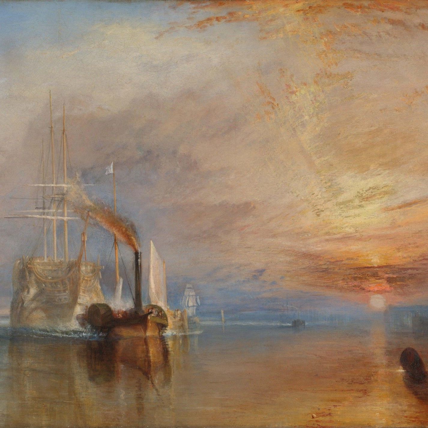  &ldquo;The Fighting Temeraire&rdquo;. 
The painting by Joseph Mallord William Turner, created between 1838 and 1839, held at the National Gallery in London. 