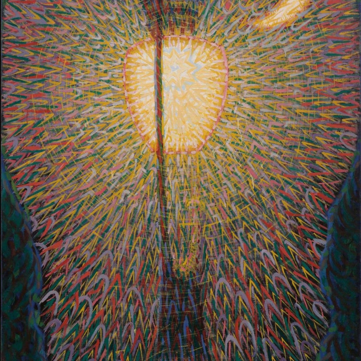  &ldquo;Street Light&rdquo; 
painted by Giacomo Balla in 1909, held at the Museum of Modern Art (MoMA) in New York. 
